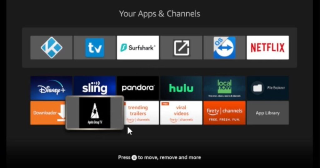 how to update Apollo TV on Firestick